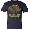 Inktee Store - Be A Unicornasaurus Rex In A Field Of Unicorns Unisex Premium T-Shirt Image