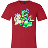 Inktee Store - Baby Unicorn And Baby Dragon Premium T-Shirt Image