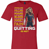 Inktee Store - Carol Danvers Crawling Is Acceptable Falling Is Puking Premium T-Shirt Image
