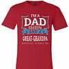 Inktee Store - Premium I'M A Dad Grandpa And A Great Grandpa Nothing Premium T-Shirt Image