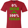 Inktee Store - 0% Irish 100% Vegan St Patricks Day Family Premium T-Shirt Image