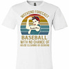 Inktee Store - Baseball Mom Weekend Forecast With No Change Vintage Premium T-Shirt Image