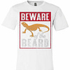 Inktee Store - Bearded Lizard Mom Premium T-Shirt Image