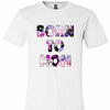 Inktee Store - Born To Mom Flowers For Women Premium T-Shirt Image