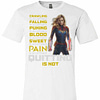 Inktee Store - Carol Danvers Crawling Is Acceptable Falling Is Puking Premium T-Shirt Image