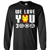 Inktee Store - We Love You 3000 Iron Man - My Avengers Hero Long Sleeve T-Shirt Image