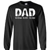 Inktee Store - Dad The Veteran The Myth The Legend Long Sleeve T-Shirt Image