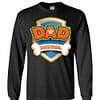 Inktee Store - Funny Dad Patrol - Dog Dad Long Sleeve T-Shirt Image
