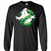 Inktee Store - Ghostbusters Classic Slim Ghost Logo Graphic Funny Long Sleeve T-Shirt Image