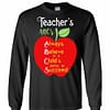 Inktee Store - Apple Teacher Abc'S Always Believe In A Child'S To Long Sleeve T-Shirt Image