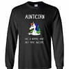 Inktee Store - Aunticorn Like A Normal Aunt Only More Awesome Long Sleeve T-Shirt Image