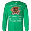 Inktee Store - Chicago Bears Girl Classy Sassy And A Bit Smart Long Sleeve T-Shirt Image
