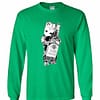 Inktee Store - Baby Groot Hug Jim Beam Black Long Sleeve T-Shirt Image