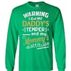 Inktee Store - Warning I Got My Daddy'S Temper And My Mommy'S Long Sleeve T-Shirt Image