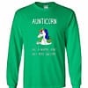 Inktee Store - Aunticorn Like A Normal Aunt Only More Awesome Long Sleeve T-Shirt Image