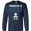 Inktee Store - Promoted To Daddy Long Sleeve T-Shirt Image