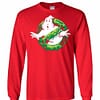 Inktee Store - Ghostbusters Classic Slim Ghost Logo Graphic Funny Long Sleeve T-Shirt Image