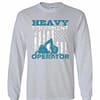 Inktee Store - Heavy Equipment Operator Excavator Building Gifts Long Sleeve T-Shirt Image