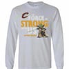 Inktee Store - Cleveland Cavaliers Garnet Star Wars Jedi Strong Long Sleeve T-Shirt Image