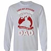 Inktee Store - Father'S Day I Get My Attitude From A Crazy Biker Long Sleeve T-Shirt Image