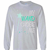 Inktee Store - My Wand Chose Me Star Wand Long Sleeve T-Shirt Image