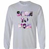 Inktee Store - Born To Mom Flowers For Women Long Sleeve T-Shirt Image