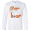 Inktee Store - Chicago Cubs Papa Bear Long Sleeve T-Shirt Image
