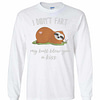 Inktee Store - Sloth I Didn'T Fart My Butt Blew You A Kiss Long Sleeve T-Shirt Image