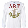 Inktee Store - Art Is Freedom Long Sleeve T-Shirt Image