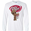 Inktee Store - Baby Groot Hug Dr Pepper Long Sleeve T-Shirt Image