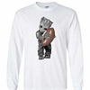 Inktee Store - Baby Groot Hug New Orleans Saints Long Sleeve T-Shirt Image