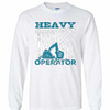 Inktee Store - Heavy Equipment Operator Excavator Building Gifts Long Sleeve T-Shirt Image