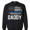 Inktee Store - Funny Promoted To Daddy American Flag Fathers Day Sweatshirt Image