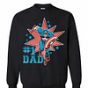 Inktee Store - Number One Dad Captain America Sweatshirt Image