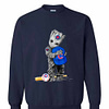 Inktee Store - Baby Groot Hug Chicago Cubs Hat Sweatshirt Image