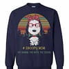 Inktee Store - Snoopy Mom The Woman The Myth The Legend Vintage Sweatshirt Image