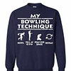 Inktee Store - Bowling Technique Sweatshirt Image