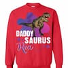 Inktee Store - Daddysaurus Rex Cool Dinosaur Dad T Rex Sweatshirt Image
