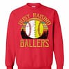 Inktee Store - Baseball Softball Mom Busy Raising Ballers Sweatshirt Image