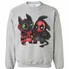 Inktee Store - Baby Toothless And Deadpool Sweatshirt Image