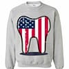 Inktee Store - American Flag Tooth Sweatshirt Image