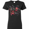 Inktee Store - Baby Toothless And Deadpool Women'S T-Shirt Image