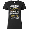 Inktee Store - Warning I Got My Daddy'S Temper And My Mommy'S Women'S T-Shirt Image