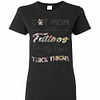 Inktee Store - Cat Mom With Tattoos Pretty Eyes And Thick Thighs Women'S T-Shirt Image