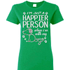 Inktee Store - Paw Dog I'M Just A Happier Person When I'M With My Dog Women'S T-Shirt Image