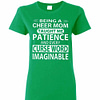 Inktee Store - Being A Cheer Mom Taught Me Patience And Every Curse Women'S T-Shirt Image