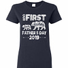 Inktee Store - Funny First Fathers Day Dad And Baby Bear 2019 Women'S T-Shirt Image