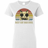 Inktee Store - Vintage Best Cat Dad Ever Women'S T-Shirt Image