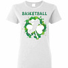 Inktee Store - Basketball Shamrock Irish St Patty'S Day Sport For Women'S T-Shirt Image