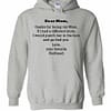 Inktee Store - Dear Mom Thanks For Being My Mom Love Your Favorite Redhead Hoodies Image